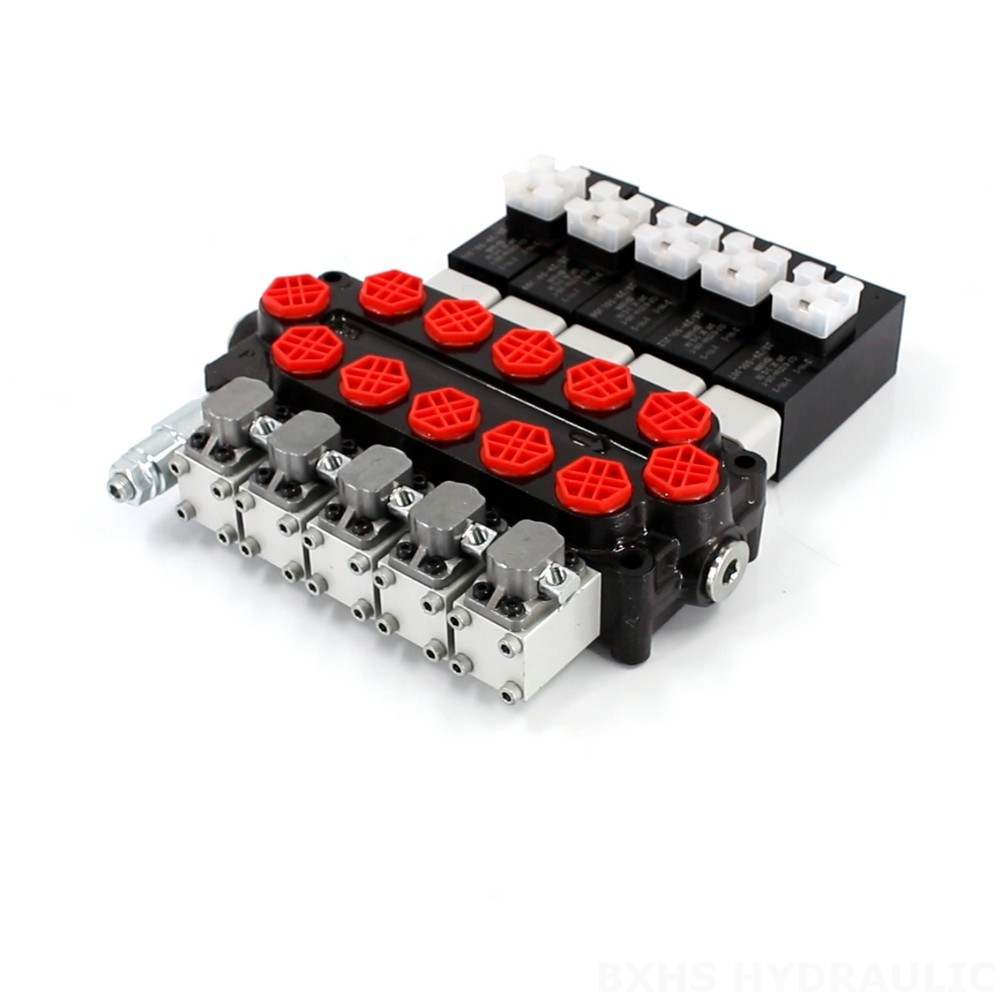 Direct from Manufacturer: Q45 5 Spool Monoblock Hydraulic Control Valve image